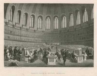 Lesesal i British Museum av English School
