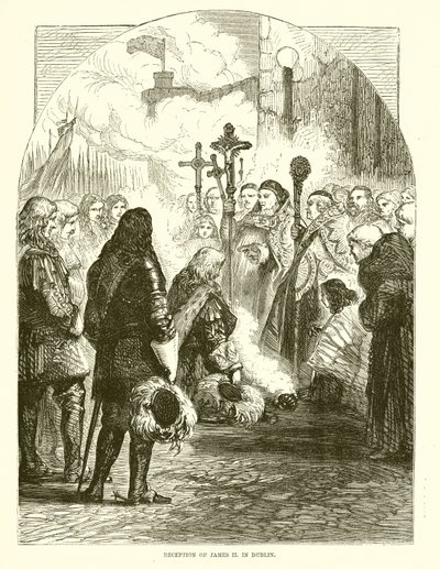 Mottakelse av James II. i Dublin av English School