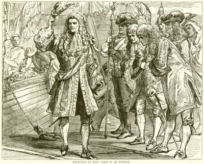 Mottakelse av King James II på Kinsale av English School