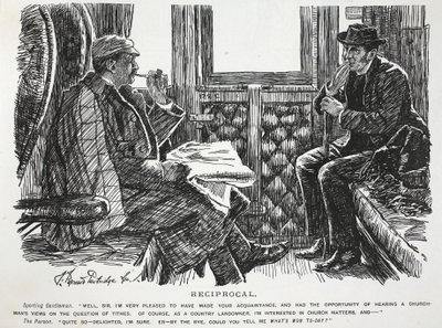 Gjensidig, illustrasjon fra Punch av English School