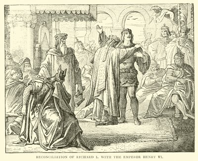 Forsoning av Richard I med keiseren Henry VI av English School