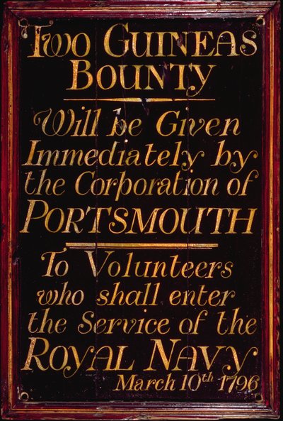 Rekrutteringsstyre for Royal Navy, 10. mars 1796 av English School