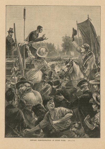 Reformdemonstrasjon i Hyde Park av English School