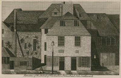 Rester av biskopen av Winchesters Palace av English School