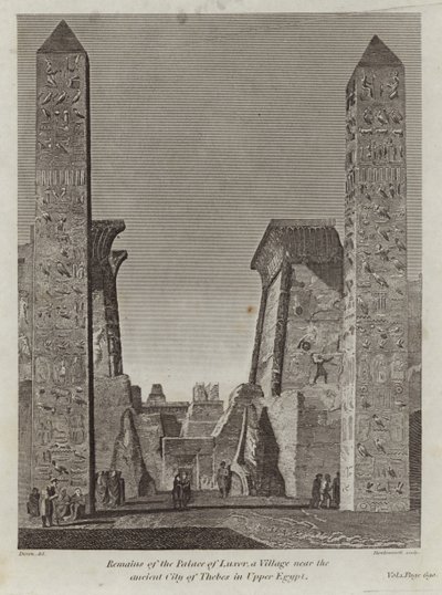 Rester av Palace of Luxor av English School