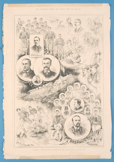 Renton vs. West Bromwich Albion, fra The Illustrated Sporting and Dramatic News, 2. juni 1888 av English School