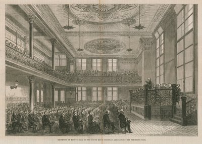 Gjenåpning av Exeter Hall, London, av Young Mens Christian Association av English School