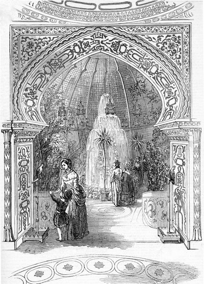 Gjenåpning av Colosseum, Regents Park: The Conservatory, 1845 av English School