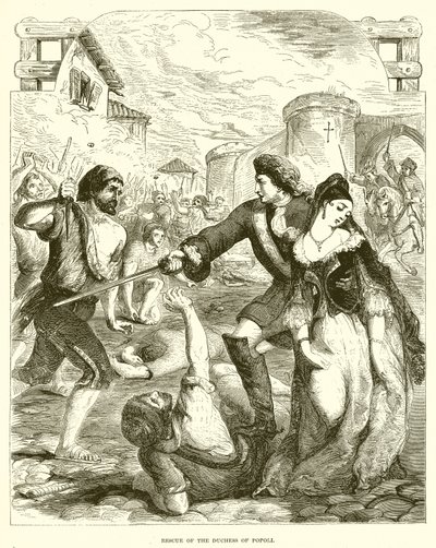 Redning av hertuginnen av Popoli av English School