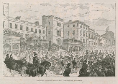 Returprosesjon i Pall Mall av English School
