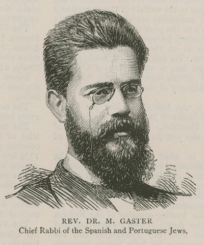 Pastor Dr M Gaster, overrabbiner for de spanske og portugisiske jødene av English School