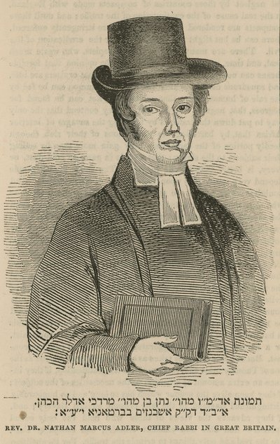 Pastor Dr Nathan Marcus Adler, overrabbiner i Storbritannia av English School