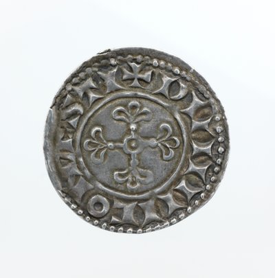 Baksiden av en krone, fra regjeringen til William I (sølv) av English School