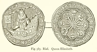 Rial. dronning Elizabeth av English School