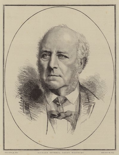 Richard Bethell, Baron Westbury (gravering) av English School
