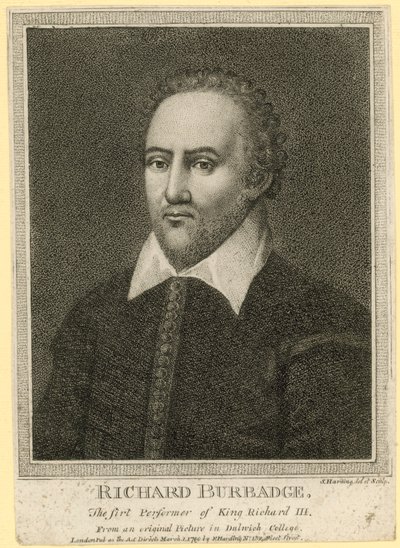 Richard Burbadge, den første utøveren av kong Richard III av English School