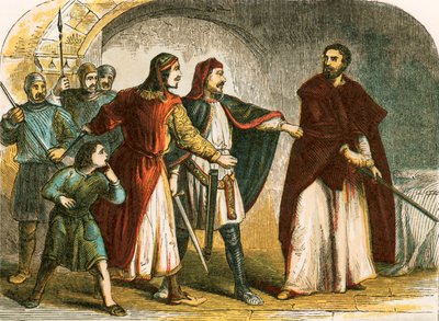 Richard I i fengsel av English School