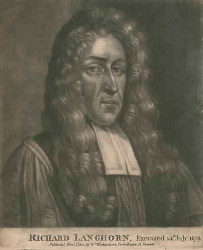 Richard Langhorn, henrettet 14. juli 1679 av English School