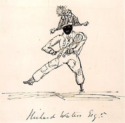 Richard Waters Esq., ca. 1815 (penn og blekk på papir) av English School