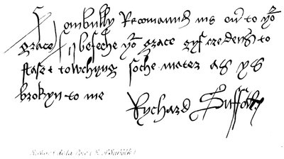 Richard de la Pole (E of Suffolk) av English School