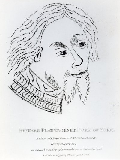 Richard av York, tredje hertug av York, utgitt i 1792 (gravering) av English School