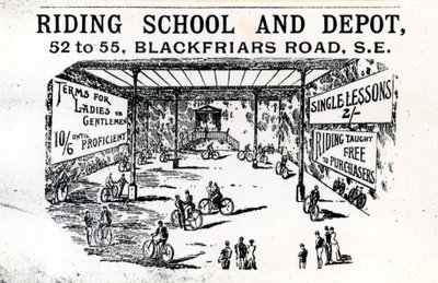 Rideskole og depot, Blackfriars Road av English School