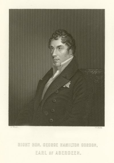 Høyre Hon George Hamilton Gordon, jarl av Aberdeen av English School