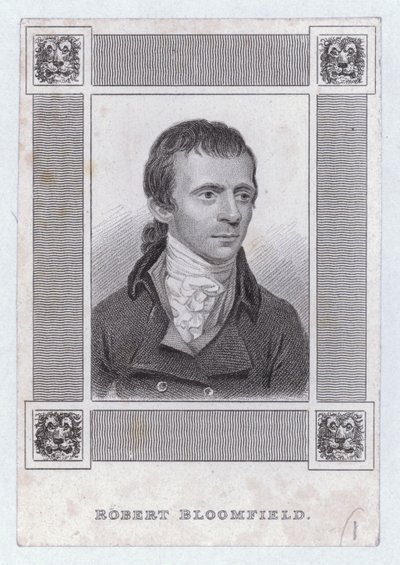 Robert Bloomfield , engelsk poet (gravering) av English School