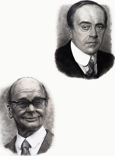 Robert Falcon Scott og Peter Scott av English School