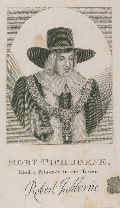 Robert Tichborne, døde som fange i Tower; Lord Mayor of London 1651 av English School