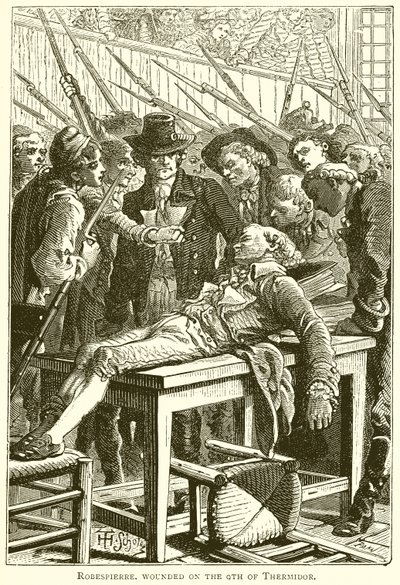 Robespierre såret den 9. Thermidor av English School