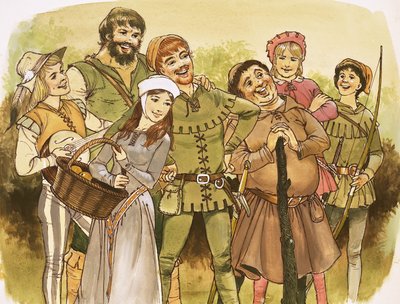 Robin Hood og hans glade menn av English School