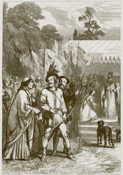 Robin Hood og dronning Katherine av English School