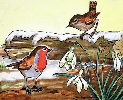 Robin Redbreast og Jenny Wren av English School