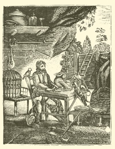 Robinson Crusoe (tresnitt) av English School