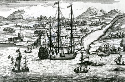 Robinson Crusoe rømmer fra Kambodsja entrer en havn i den nordlige delen av Kina av English School