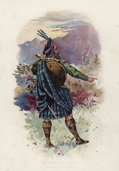 Roderick Dhu, fra Sir Walter Scotts Lady of the Lake av English School