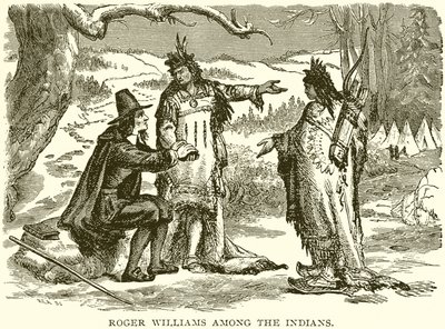 Roger Williams unter den Indianern von English School