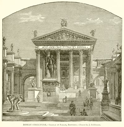Romersk struktur.--Pallas tempel, restaurert av English School
