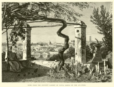 Roma fra klosterhagen i Santa Sabina på Aventine av English School