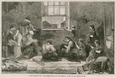 Rom okkupert av en militær skredder og hans familie, på nr. 10 Hollybush-Place av English School