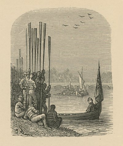 Roere slapper av på elvebredden av English School