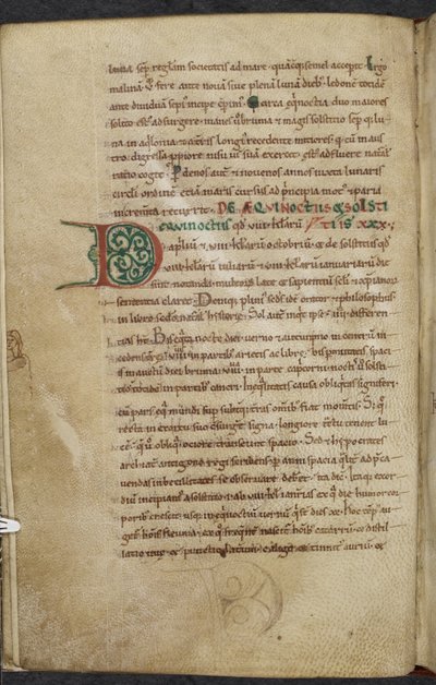 Royal 13. A.XI, f.59vInitial D.De temporum ratione.Bede the VenerableMiscellany of computus and astronomy.11th century-12th century av English School