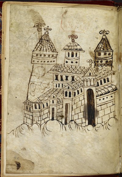 Royal 15 A. XVI Romanesque building with three towers (ink on vellum)   1352105   no       norwegian Successfully Translated  Original: Die Türkin ("Untreue") Translat: Die Türkin ("Untreue") 1347077 no norwegian Successfully Translated Original: Seascape  av English School
