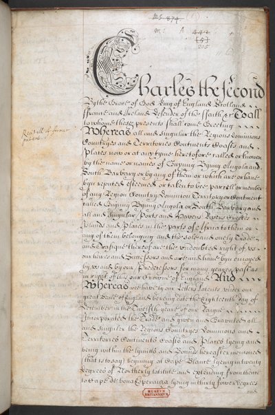 Royal Charter gitt til Royal English Merchant Adventurers Company som handler til Afrika av English School