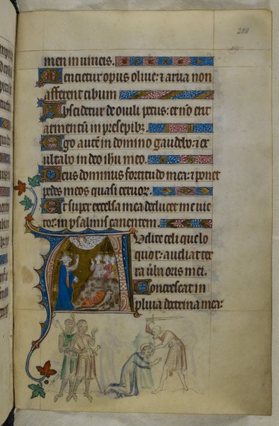 Royal MS 2 B VII f.288r, fra The Queen Mary Psalter, ca. 1310-20 (vellum) av English School