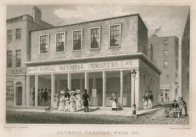Royal Olympic Theatre, Wych Street, London av English School
