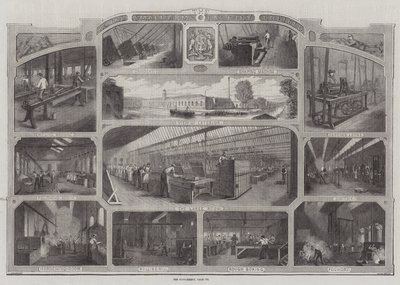 Royal Small Arms Factory i Enfield (gravering) av English School