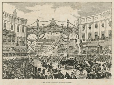 Kongelig prosesjon i Regent Street av English School