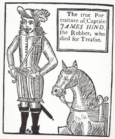 Royalist motorveimann James Hind (gravering) av English School